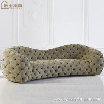 yellow color modern American chesterfield Sofa